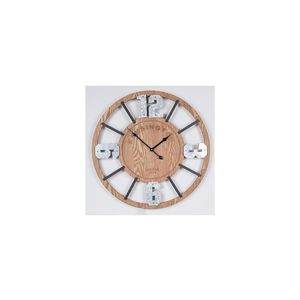 Ceas de perete 1xAA d. 60 cm bej imagine