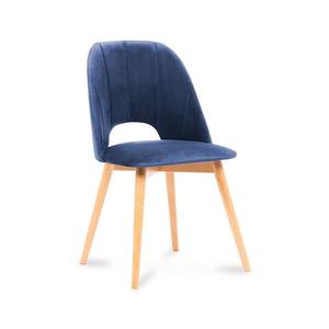 Scaun de dining TINO 86x48 cm albastru închis/stejar deschis imagine