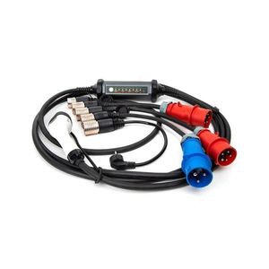 Încărcător portabil EV cu 4 adaptoare Type 2 32A/480V 22kW 5m IP67 imagine