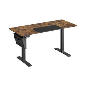 Birou reglabil pe înălțime SOLEA-X maro/negru imagine