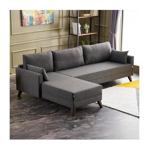 Colțar în L RIGA, antracit, orientare stânga imagine