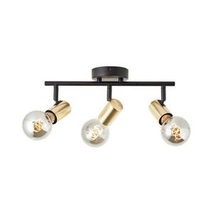Brilliant - Plafonieră cu 3 spoturi KERRY 3xE27/40W/230V negru/alamă imagine