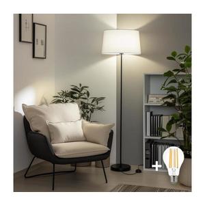 Brilagi - Lampă de podea LED CERIA, 1x E27/40W/230V, Ø 45 cm, alb/negru imagine