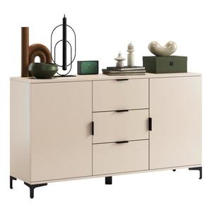 Comodă LORA, cu sertare și uși, bej imagine