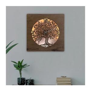 Li-Go 5652/DUB2 - Ceas LED dimabil LED/10W/5V 20000 mAh 42x42 cm stejar+ telecomandă imagine