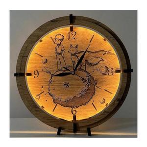 Li-Go 23712/DUB/BAT2 - Ceas LED reglabil cu senzor, LED/1xAA, diam. 32 cm, stejar imagine