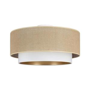 Plafonier SARTA 1xE27/60W/230V Ø 45 cm alb/iută imagine