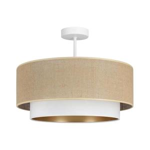 Lustră aplicată SARTA 1xE27/60W/230V alb/iută imagine