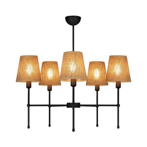 Candelabru cu tijă MADELA, 5xE14/40W/230V, iută/negru imagine