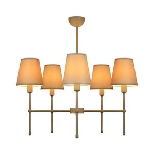 Lustră cu tijă MADELA 5xE14/40W/230V alb/bej imagine