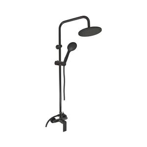 Set de duș RAV Slezák NL182.5/7CMAT cu baterie NIL, finisaj negru mat imagine