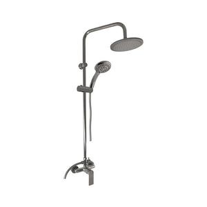 RAV Slezák NL182.5/7-1MGK - Set de duș cu baterie NIL, gri periat imagine