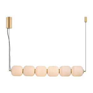 Zuma Line 003064-034748 - Lustră LED AKARI pe cablu, LED/50W/230V, finisaj auriu imagine