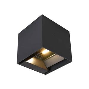 Aplica solară de perete LED cu senzor, 9W, 5V, IP65, 2600 mAh, antracit imagine