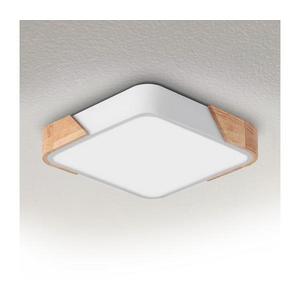 Brilagi - Plafonieră LED PILANA LED/24W/230V, stejar/alb, 32 x 32 cm imagine