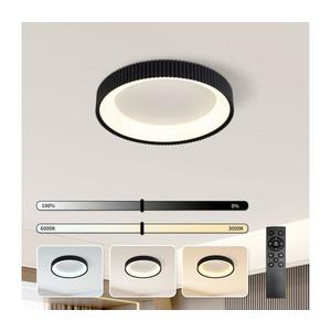 Brilagi - Plafonieră LED dimabilă FALCON MODERN, 30W/230V, 40 cm, neagră + telecomandă imagine