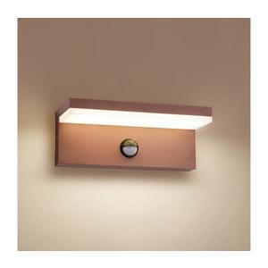 Brilagi-LED Aplică de perete pentru exterior cu senzor TESSI LED/10W/230V, maro, IP54 imagine