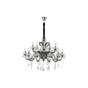 Globo DUNJA 64104-15 - Candelabru din cristal suspendat pe lanț, 15xE14/40W/230V imagine