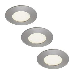 Briloner 7103432 - set 3x spoturi LED încastrate pentru baie, 3xLED/4, 9W/230V, IP44, crom mat imagine