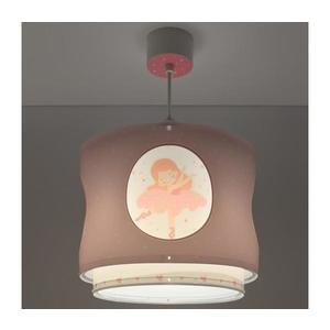 Dalber 60912 - Lustră pentru copii PRINCESS DANCE, 1xE27/15W/230V, roz imagine