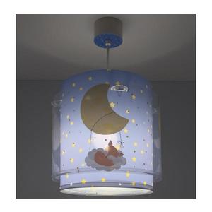 Dalber 76632 - Lustră pentru copii MOON DREAMS 1xE27/15W/230V albastru imagine