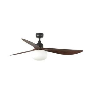 FARO 34362WT-11L - lator de tavan OUTWOOD L 1xE27/15W maro/negru Ø150 cm WT IP44+telecomandă imagine