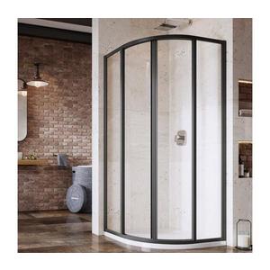Ravak 3114O302Z1 - Cabină de duș în formă de sfert de cerc, cu 4 elemente SUPERNOVA 80x80 cm, neagră imagine