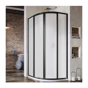 Ravak SUPERNOVA 3114O30211 - cabină de duș cu 4 elemente, în formă de sfert de cerc, 80x80 cm, neagră imagine