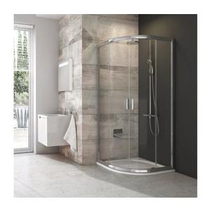 Ravak 3B240C00Z1 - Cabină de duș BLIX, cu 4 elemente, în formă de sfert de cerc, 80x80 cm, crom lucios imagine