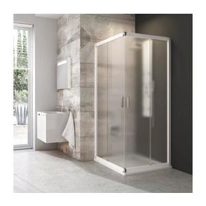 Ravak 1LV40100ZG - Cabină de duș unghiulară BLIX, din 4 piese, 80x80 cm, albă imagine