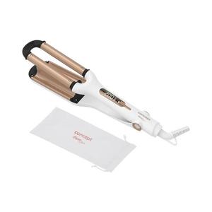 Concept KT2140 - Ondulator triplu pentru păr GLAM STYLE 100W/230V alb/roz auriu imagine