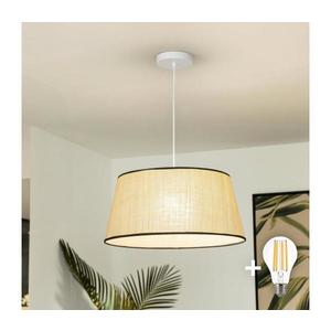 Brilagi - Lustră LED suspendată pe cablu CERIA 1xE27/40W/230V Ø 50 cm, bej imagine