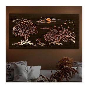 Li-Go 5307/DUB2 - Decorațiune de perete LED dimabilă, 24W/230V, 120x60 cm, stejar imagine