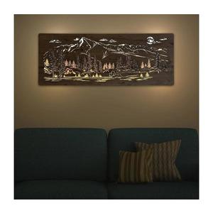 Li-Go 23521/OVL/DUB3 - Decorațiune LED de perete LED/10W/5V 30000 mAh 130x50 cm stejar imagine