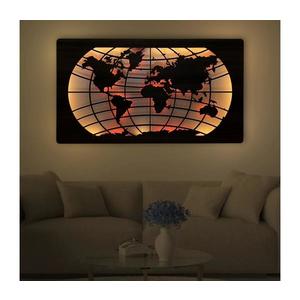 Li-Go 4709/DUB2 - Decorațiune LED de perete RGBW, LED/24W/230V, 125x74 cm, stejar + telecomandă imagine