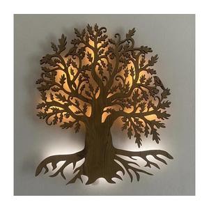 Li-Go 23673/DUB2 - Decorațiune LED de perete, LED/10W/5V, 20000 mAh, 45x55 cm, stejar + telecomandă imagine