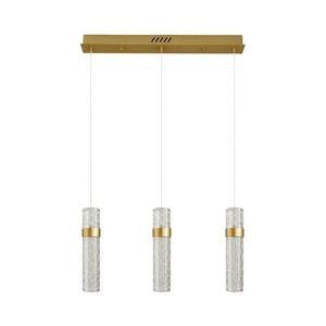 Lustră LED suspendată pe cablu LAGOS, 24W/230V, auriu imagine