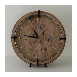 Ceas de perete Li-Go 23682/DUB5, 1x AA, diametru 32 cm, stejar/păpădie imagine