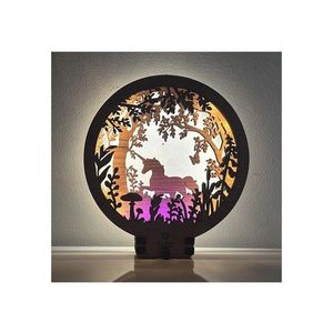 Li-Go 23568/DUB2 - Veioză de masă decorativă LED reglabilă LED/12W/230V 20x22 cm stejar imagine