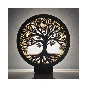 Li-Go 23577/DUB2 - Lampă de masă decorativă LED, cu intensitate reglabilă, LED/12W/230V, 20x22 cm, stejar imagine