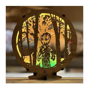 Li-Go 23613/DUB2 - Lampă de masă LED dimabilă, decorativă, LED/12W/230V 20x22 cm, stejar imagine