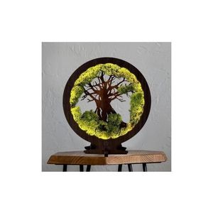 Li-Go 23631/DUB2 - Decorațiune LED de masă cu intensitate reglabilă, LED/12W/230V, 30x31 cm, stejar imagine