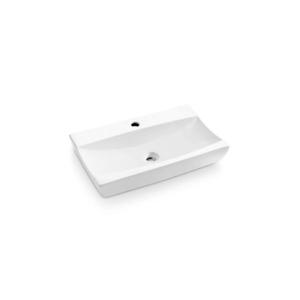 Bathco 0041 - Lavoar pentru blat SARDINERO, 61, 5 x 37, 5 cm, porțelan/alb imagine