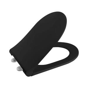 Sapho - Capac WC AVVA SLIM cu închidere lentă, negru mat imagine