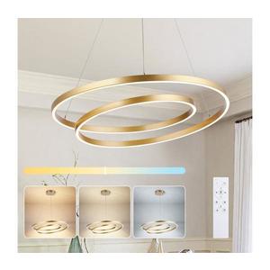Brilagi-LED Lustră reglabilă pe cablu TWISTER LED/75W/230V Ø 70 cm auriu + telecomandă imagine