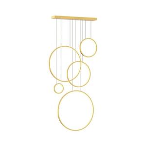 Lustră pe cablu SATURNO LED/100W/230V auriu imagine