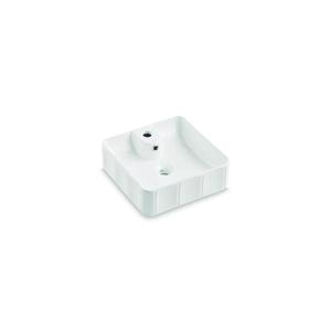 Bathco 4163 - Lavoar pentru blat CIRCUS 40x40 cm porțelan/alb imagine