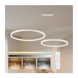 Brilagi - Lustru LED reglabil pe cablu PORTOFINO LED/98W/230V alb + telecomandă imagine