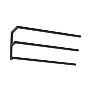 Suport de perete pentru prosoape 25x60 cm negru imagine
