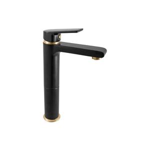 RAV Slezák CO130.0CMATZ - Baterie pentru lavoar COLORADO 26 cm, negru/auriu imagine